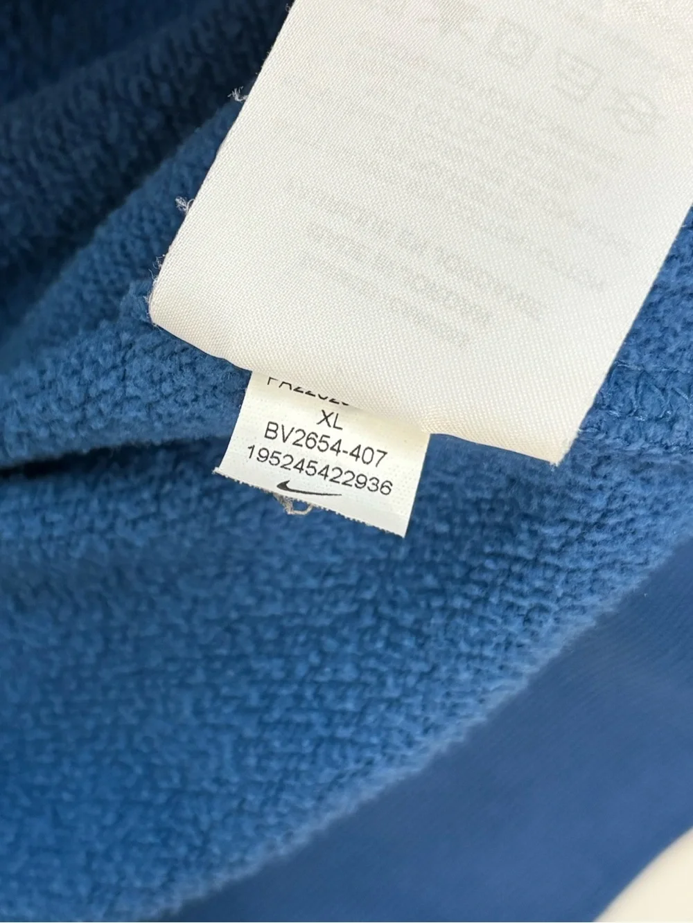 Nike Men’s XL Blue Sportswear Club Fleece Pullover Hoodie Active Loungewear